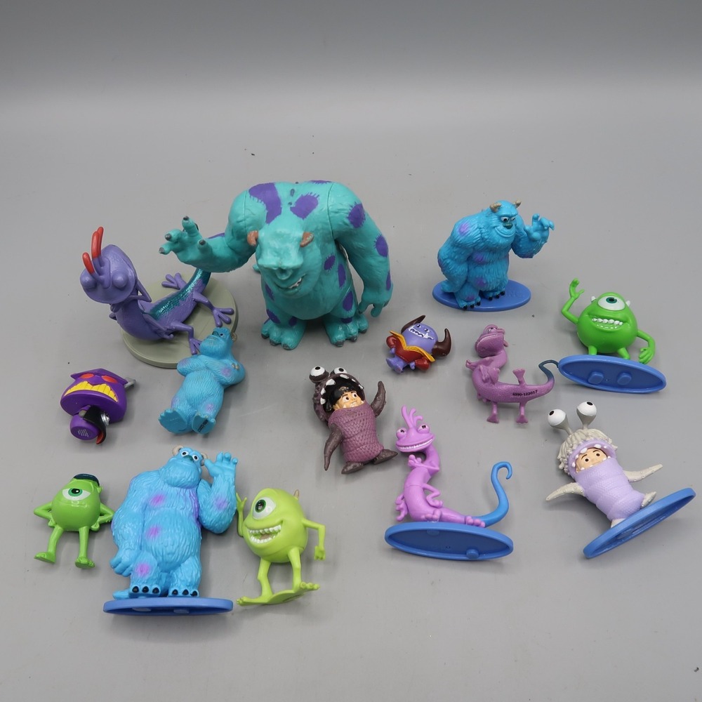 Monsters Inc Toy Figures Lot Sully Randall Mike Boo Disney Pixar Toy Lot